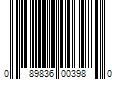 Barcode Image for UPC code 089836003980