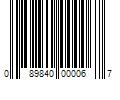 Barcode Image for UPC code 089840000067