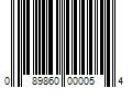 Barcode Image for UPC code 089860000054