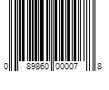 Barcode Image for UPC code 089860000078