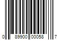 Barcode Image for UPC code 089900000587