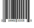 Barcode Image for UPC code 089968000055