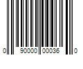 Barcode Image for UPC code 090000000360