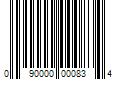 Barcode Image for UPC code 090000000834