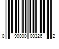 Barcode Image for UPC code 090000003262