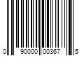 Barcode Image for UPC code 090000003675