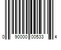 Barcode Image for UPC code 090000005334