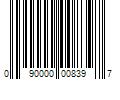 Barcode Image for UPC code 090000008397