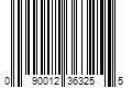 Barcode Image for UPC code 090012363255