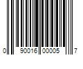 Barcode Image for UPC code 090016000057