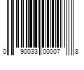 Barcode Image for UPC code 090033000078