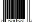 Barcode Image for UPC code 090039000072