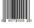 Barcode Image for UPC code 090077000058