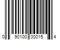 Barcode Image for UPC code 090100000154