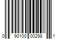 Barcode Image for UPC code 090100002981