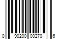 Barcode Image for UPC code 090200002706