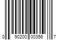 Barcode Image for UPC code 090200003567