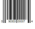 Barcode Image for UPC code 090303000074