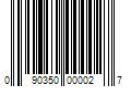 Barcode Image for UPC code 090350000027