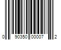 Barcode Image for UPC code 090350000072