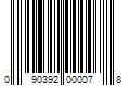 Barcode Image for UPC code 090392000078