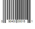 Barcode Image for UPC code 090400000151