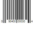 Barcode Image for UPC code 090400000304