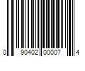 Barcode Image for UPC code 090402000074