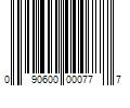 Barcode Image for UPC code 090600000777