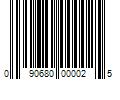 Barcode Image for UPC code 090680000025