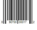 Barcode Image for UPC code 090700000172