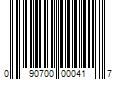 Barcode Image for UPC code 090700000417