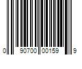 Barcode Image for UPC code 090700001599