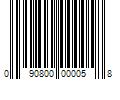 Barcode Image for UPC code 090800000058