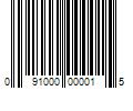 Barcode Image for UPC code 091000000015