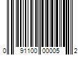 Barcode Image for UPC code 091100000052