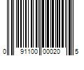 Barcode Image for UPC code 091100000205