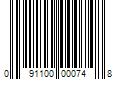 Barcode Image for UPC code 091100000748