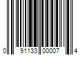 Barcode Image for UPC code 091133000074