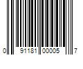 Barcode Image for UPC code 091181000057