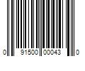 Barcode Image for UPC code 091500000430