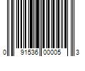 Barcode Image for UPC code 091536000053