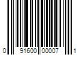 Barcode Image for UPC code 091600000071