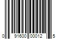 Barcode Image for UPC code 091600000125