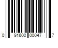 Barcode Image for UPC code 091600000477