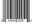 Barcode Image for UPC code 091600000514