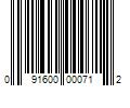 Barcode Image for UPC code 091600000712