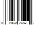 Barcode Image for UPC code 091600000927