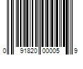 Barcode Image for UPC code 091820000059