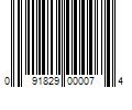 Barcode Image for UPC code 091829000074